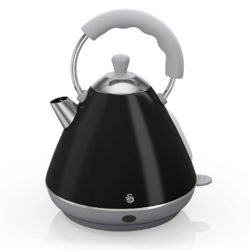 Swan Retro Pyramid Kettle - Black